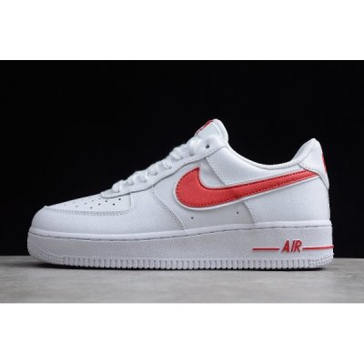 Nike Air Force 1 '07 3 Low Beyaz / Kırmızı Kaykay Ayakkabı Türkiye - 9R1C43Q5